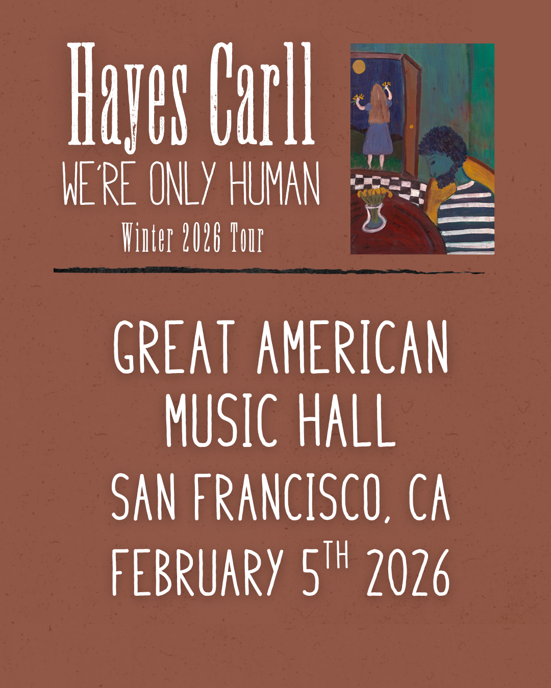 VIP Experience: Great American Music Hall - San Francisco, CA - February 5th, 2026