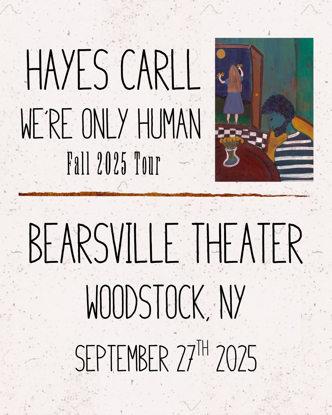VIP Experience: Bearsville Theater - Woodstock, NY - September 27, 2025