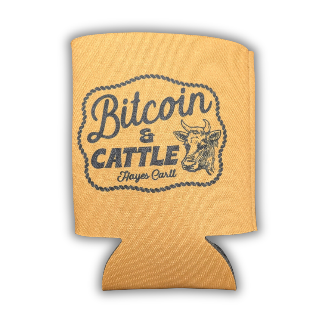 Bitcoin & Cattle Koozie