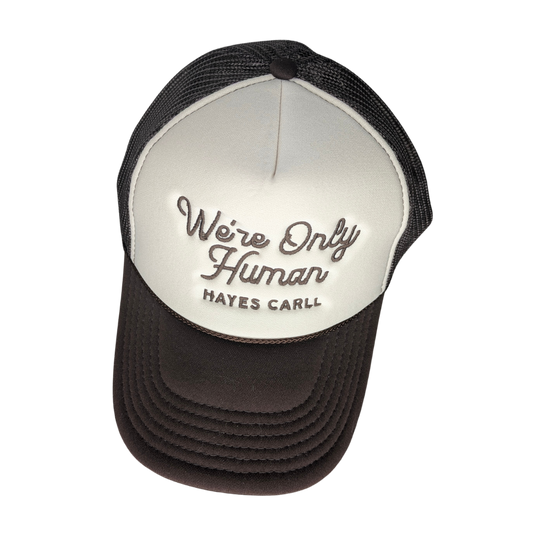 We're Only Human Brown Mesh Hat