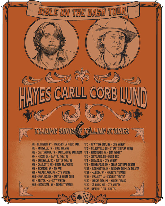 Hayes Carll + Corb Lund VIP Experience: Temple Theater - Rochester, NY - April 12, 2025