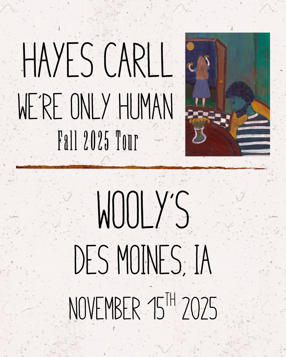 VIP Experience: Wooly's - Des Moines, IA - November 15, 2025